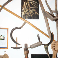 Alte landwirtschaftlich genutzte Gerätschaften