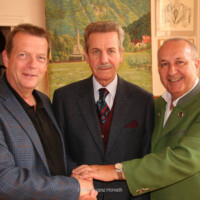 GR Heinz Angerer, Dr. Franz Fiedler (ehem. Rechnungshofpräsident) und Bgm. Hermann Kozlik | Foto © Franz Horvath 30 Jahre Triestingtaler Heimatmuseum
