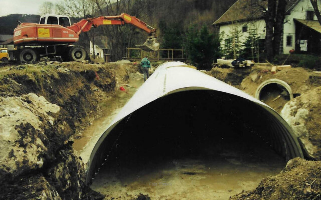 Nach dem Hochwasser Furth 2002