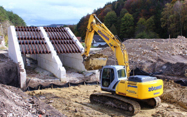 Rückhaltebecken beim Kreuzbauer